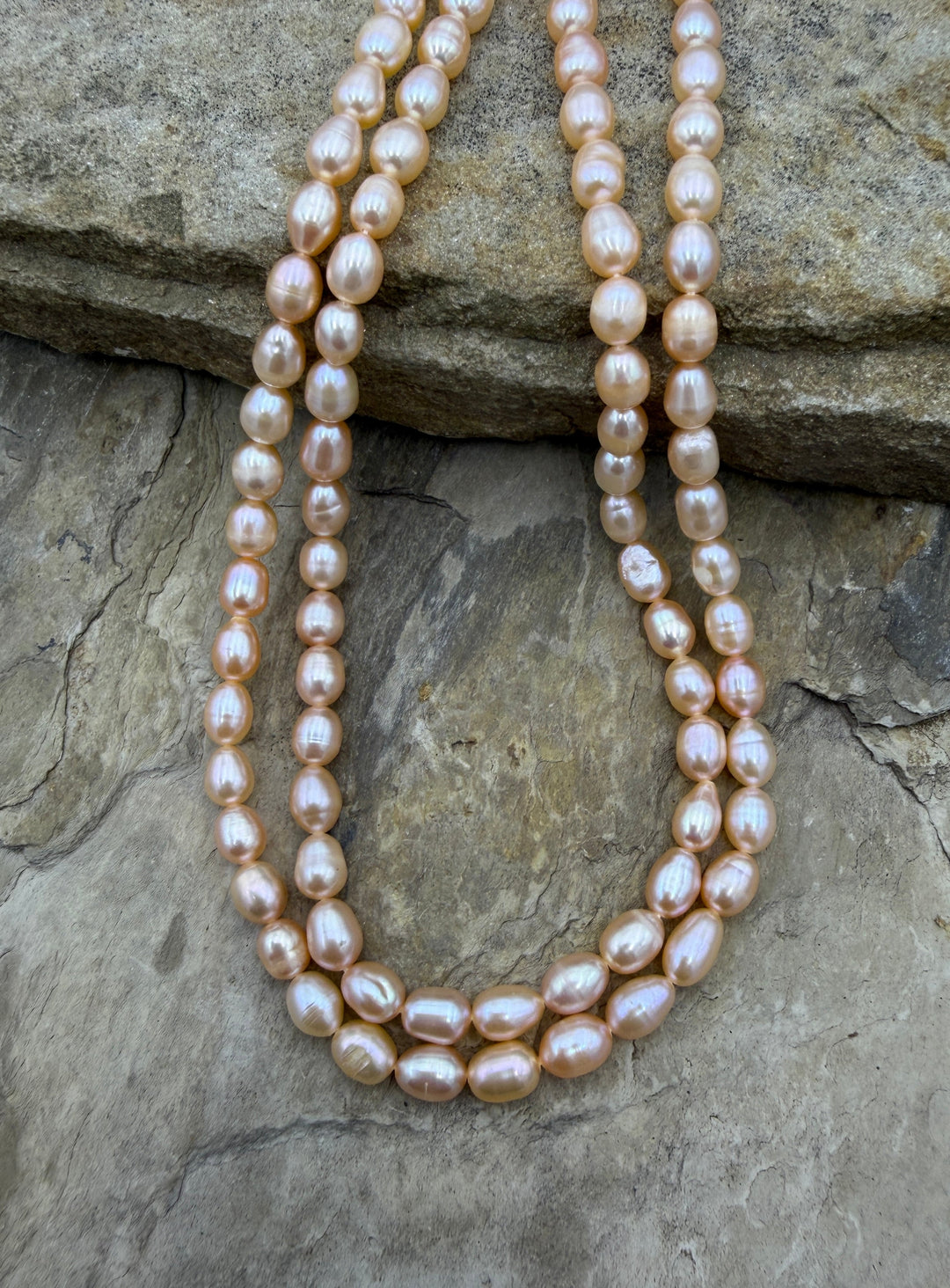 Estate Collection Special; Shimmery Peach Oval Freshwater