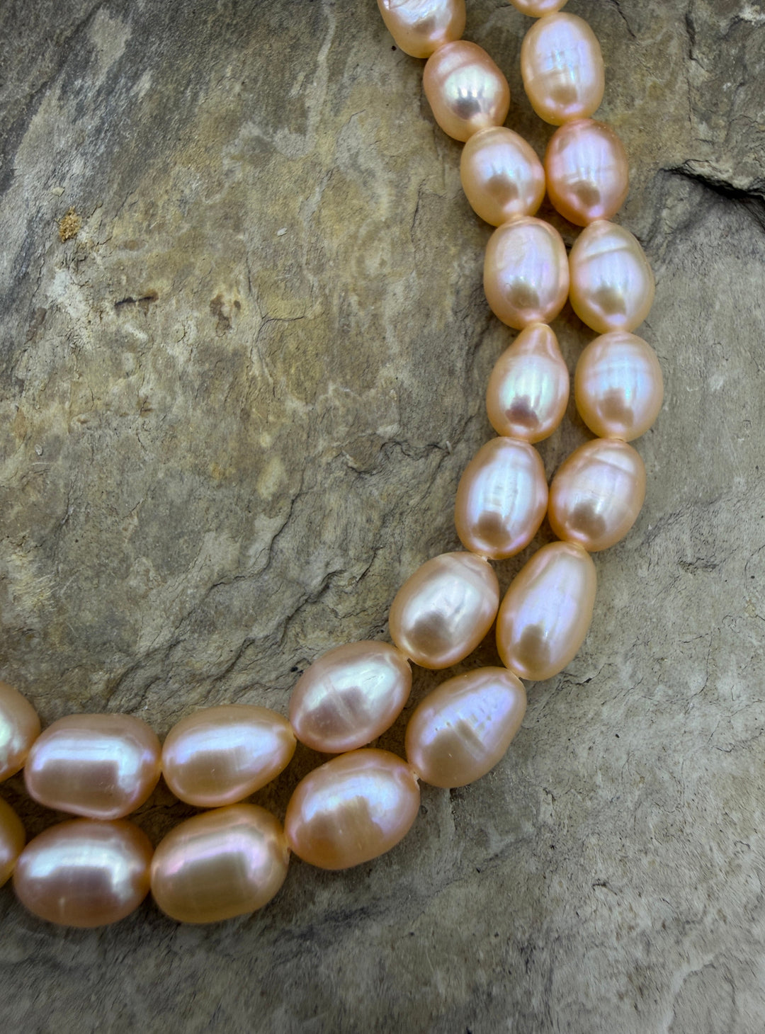 Estate Collection Special; Shimmery Peach Oval Freshwater