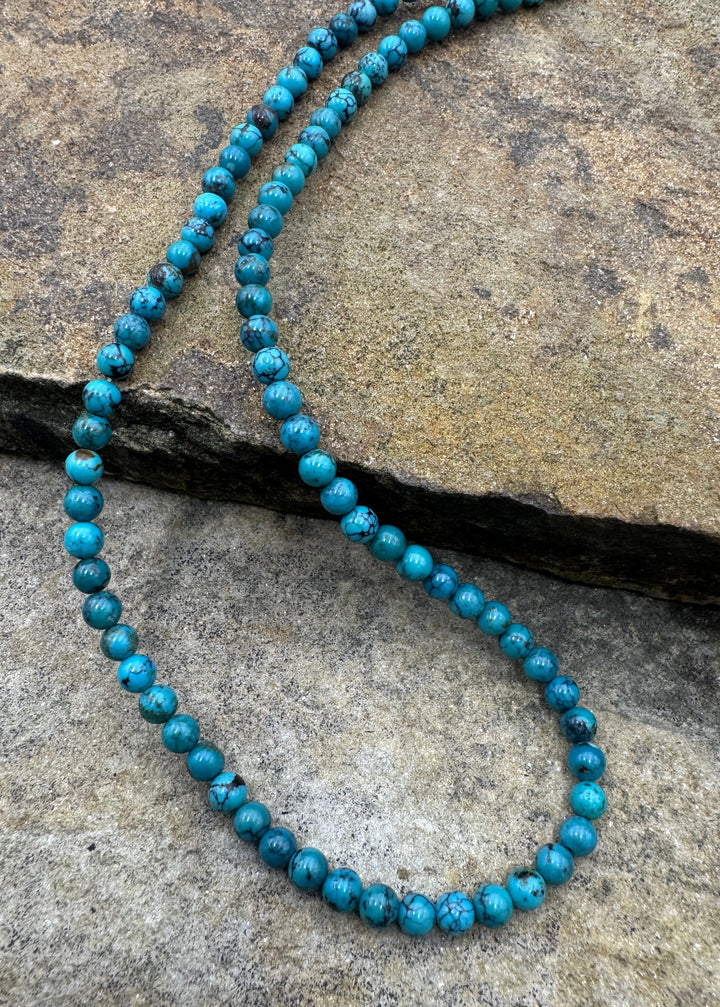 Estate Collection Special Turquoise (Hubei) 5mm Round Beads