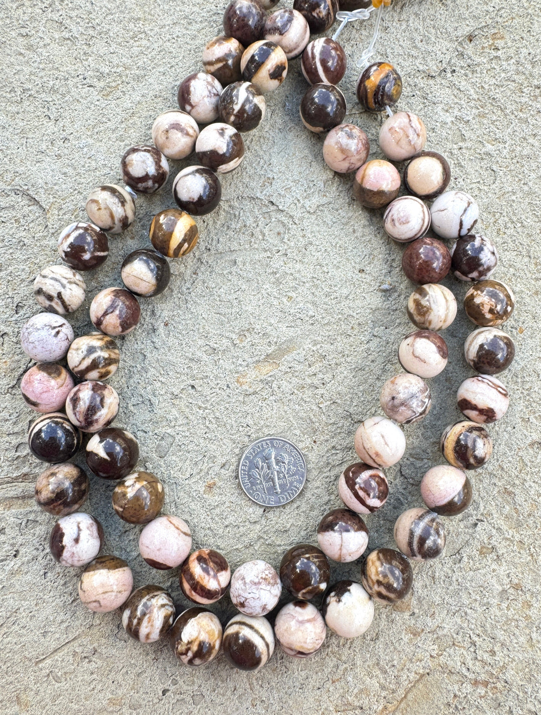 *Estate Collection Special* Zebra Jasper 12mm Round Beads
