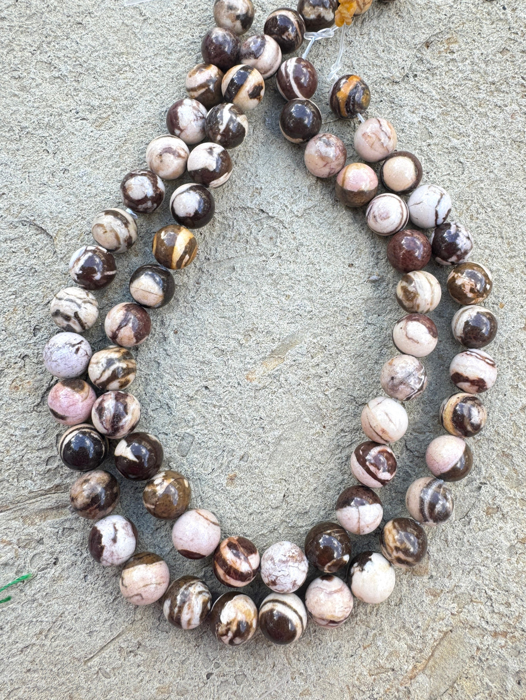*Estate Collection Special* Zebra Jasper 12mm Round Beads