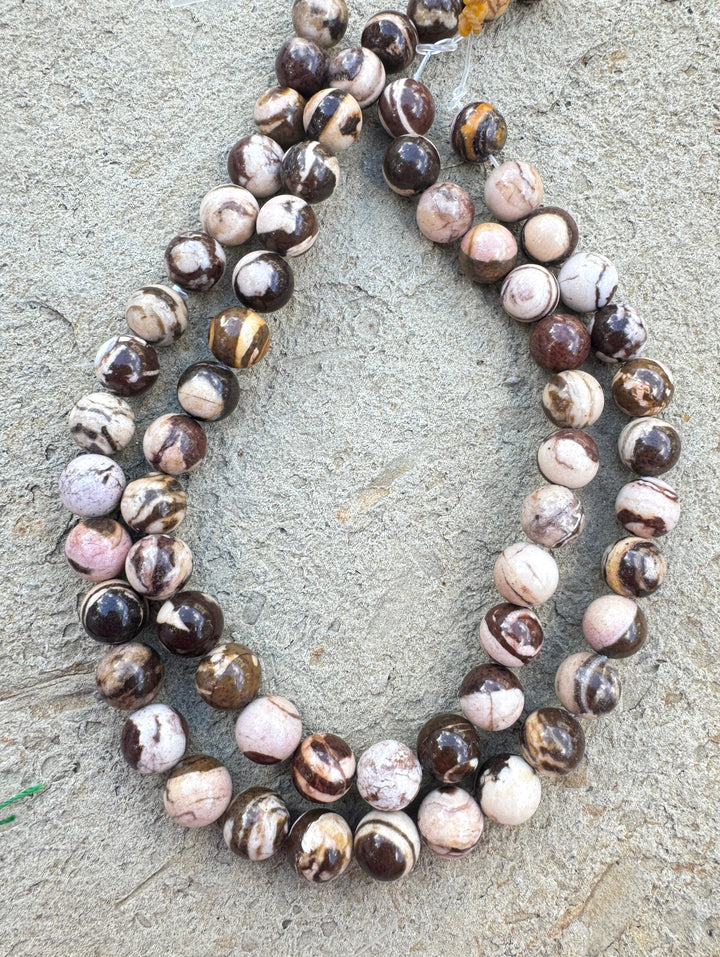 *Estate Collection Special* Zebra Jasper 12mm Round Beads
