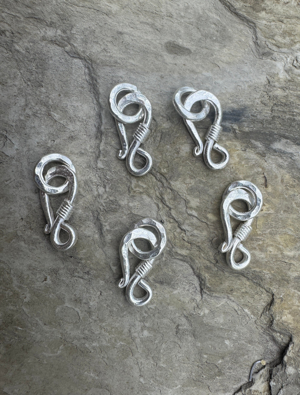 Fine Silver BIG (10x24mm) Heavy Hook and Ring Clasp 10mm