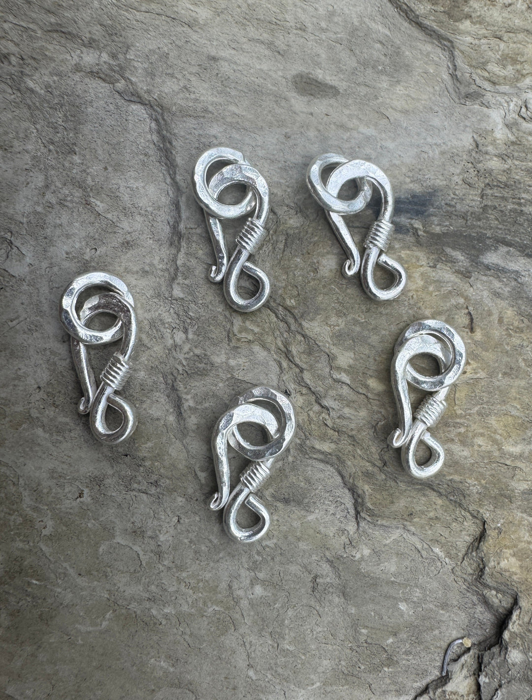 Fine Silver BIG (10x24mm) Heavy Hook and Ring Clasp 10mm