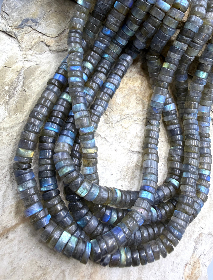 Flashy Labradorite 7mm Heishi 16 inch strand (Copy)