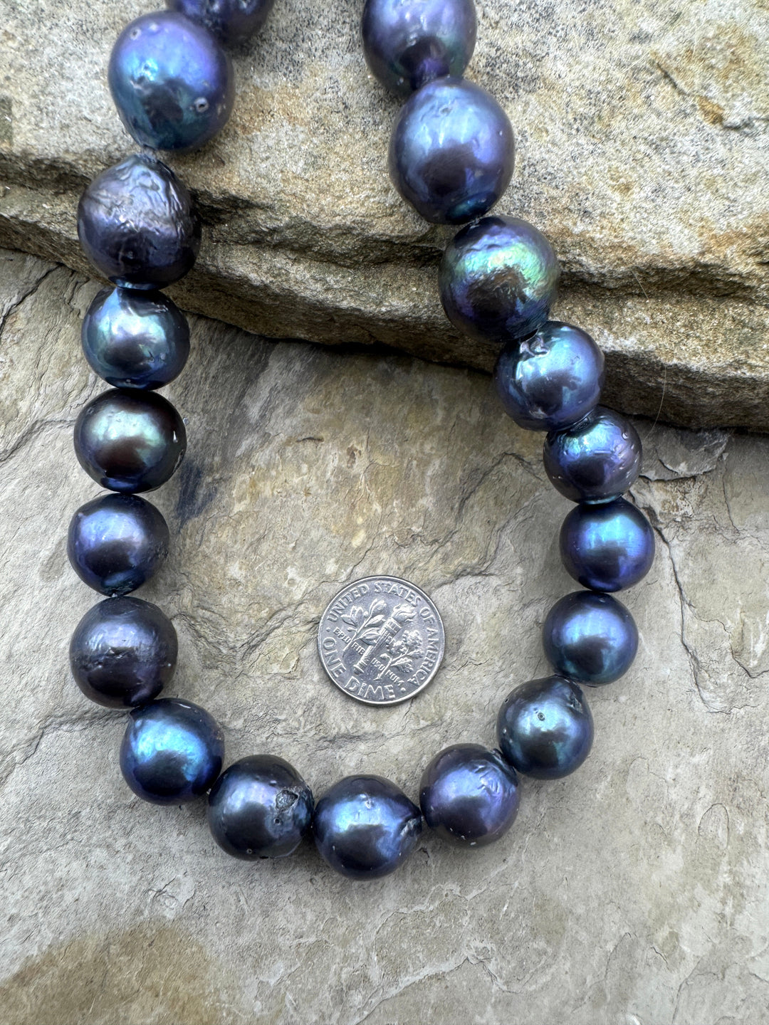 Fresh Water Large Round Cultured Peacock Pearls 12 13mm 12