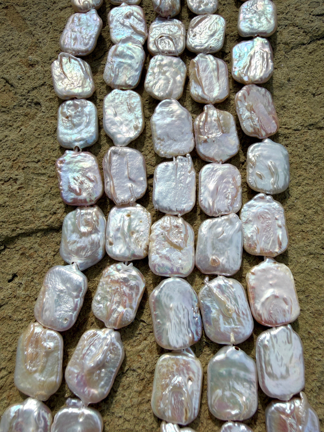 Freshwater BIG Rectangle Pearls 14x18-15x20mm 1505 Inch