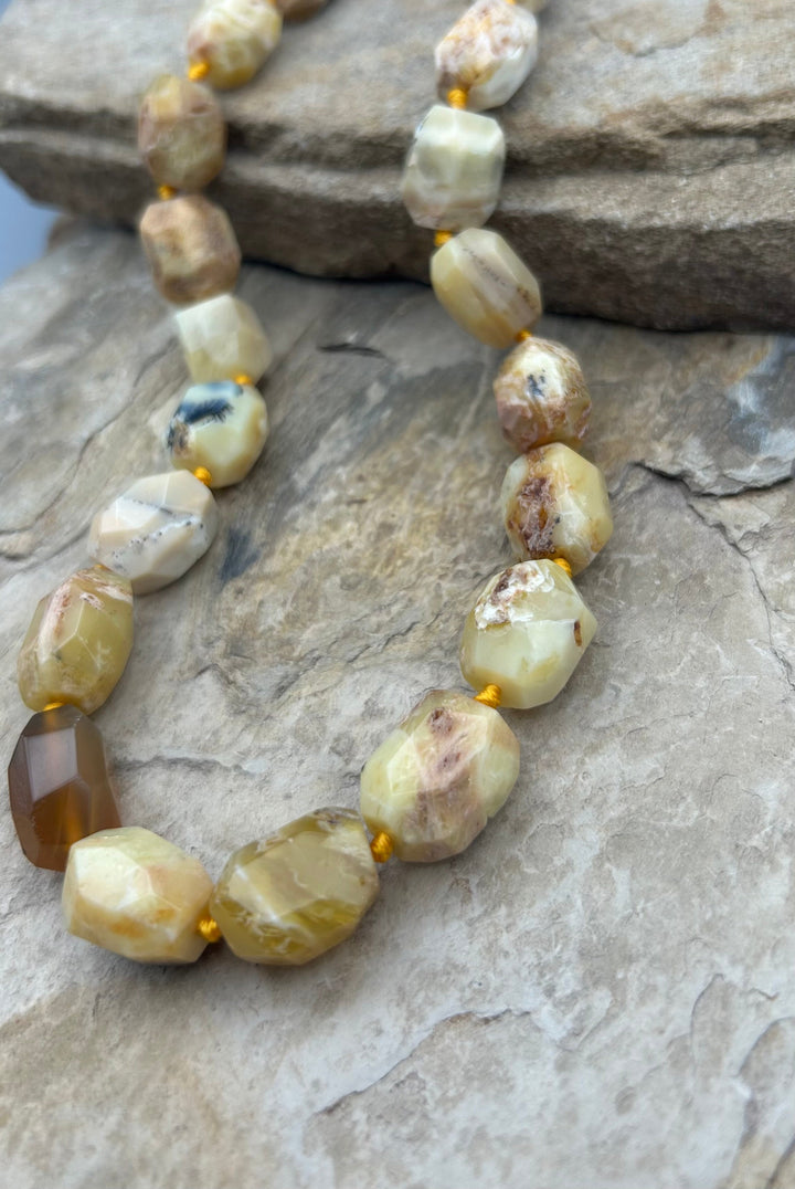 FRIDAY BARGAIN African Opal Octagon Beads 13x19mm 15 Inch