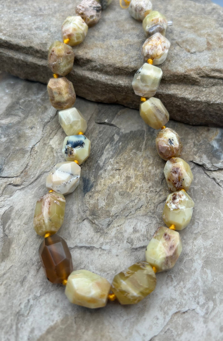 FRIDAY BARGAIN African Opal Octagon Beads 13x19mm 15 Inch