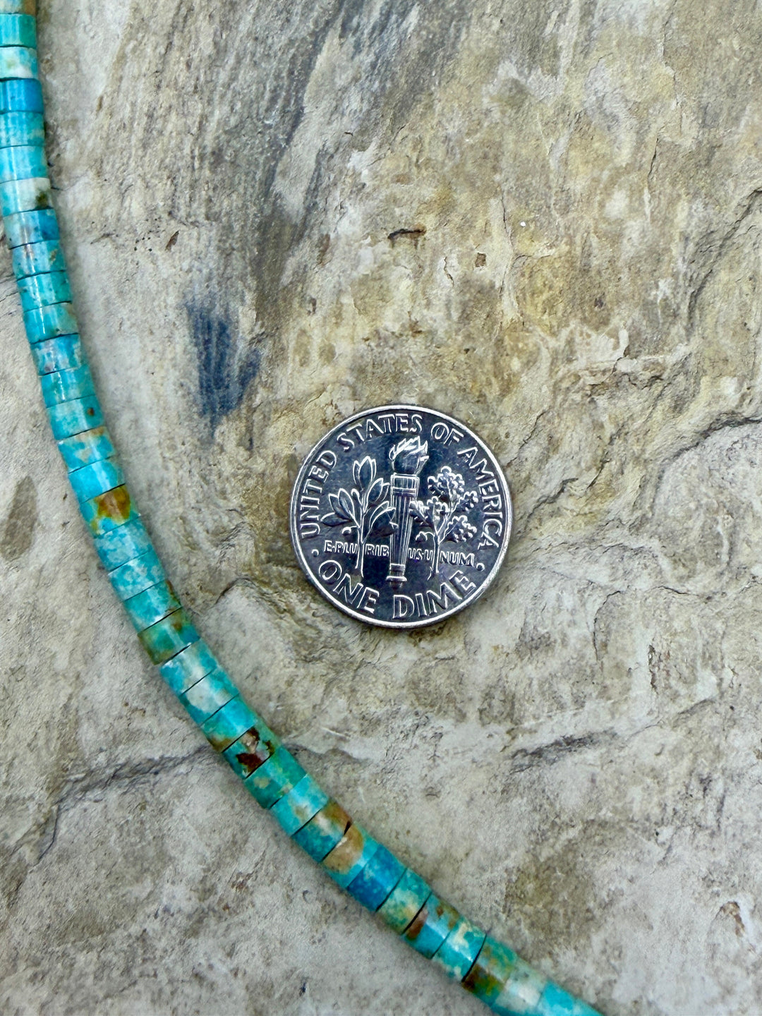 FRIDAY BARGAIN BUY Elisa (Mex) Turquoise Heishi Beads 4mm 8