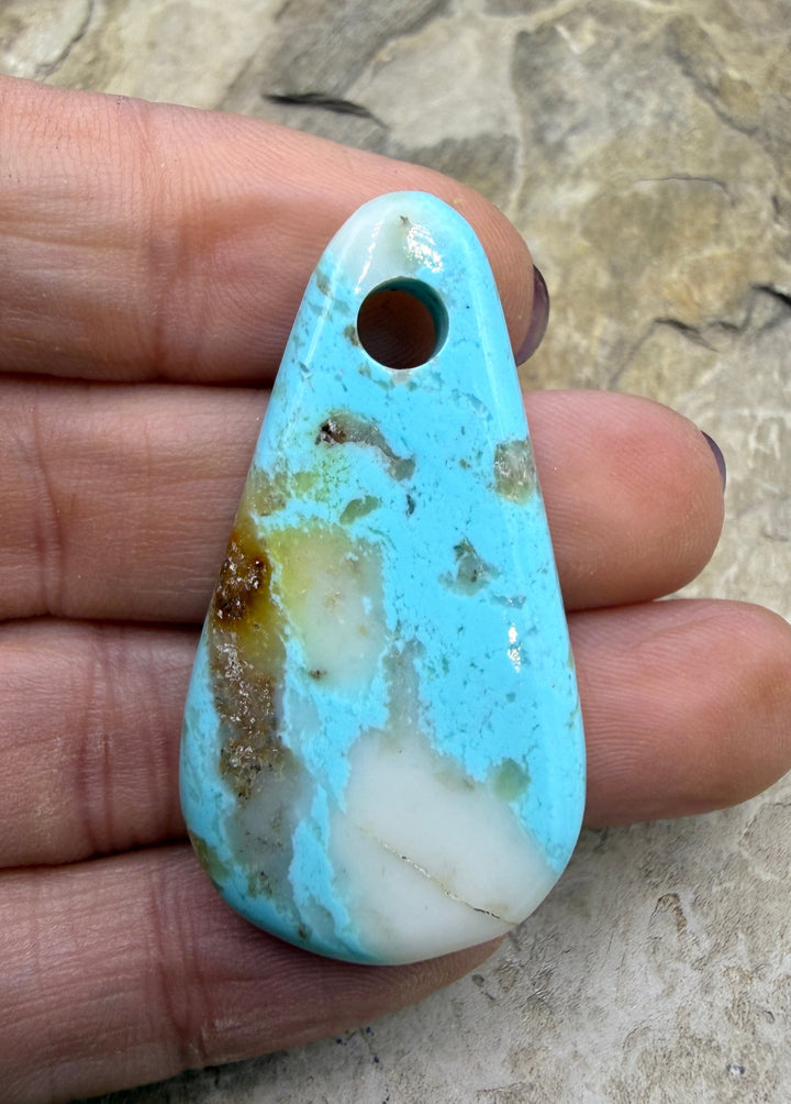 FRIDAY BARGAIN BUY Kingman Turquoise (Arizona) (Large Hole)