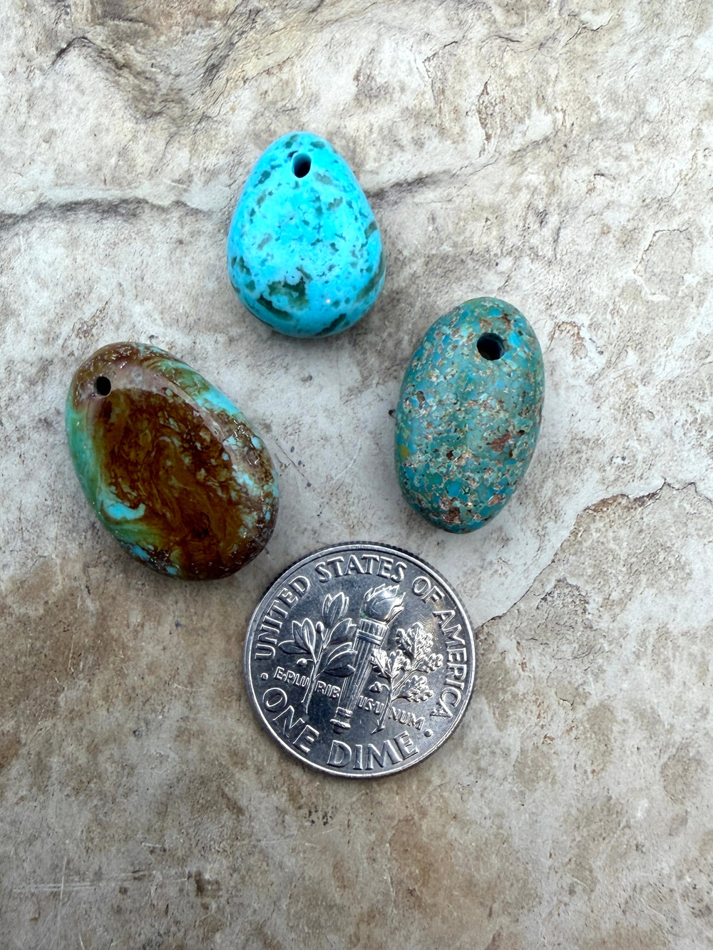 FRIDAY BARGAIN BUY Kingman Turquoise (Arizona) LOT of 3