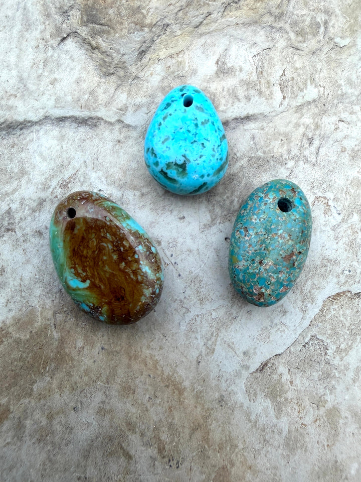 FRIDAY BARGAIN BUY Kingman Turquoise (Arizona) LOT of 3