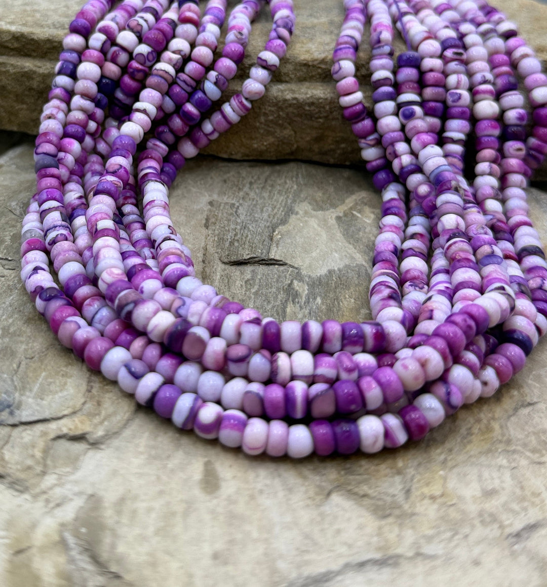 FRIDAY BARGAIN BUY Purple Dyed Opal 6mm Rondelle Beads