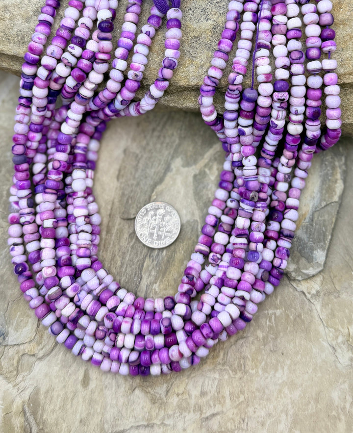 FRIDAY BARGAIN BUY Purple Dyed Opal 6mm Rondelle Beads
