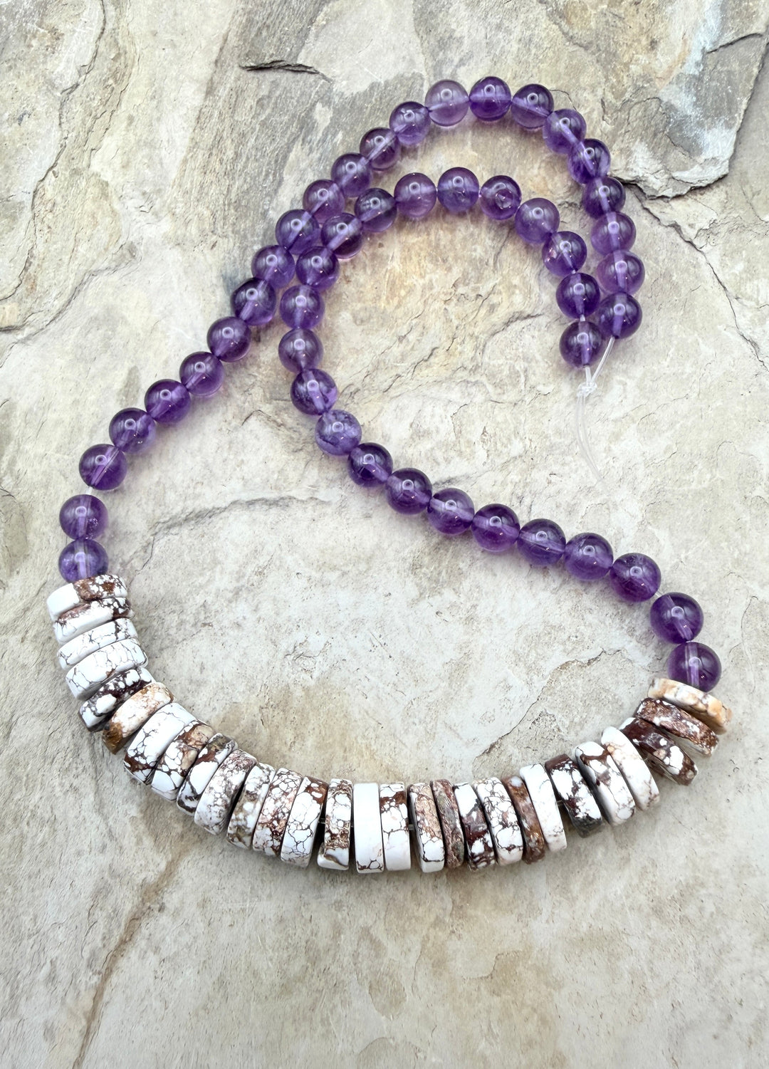 FRIDAY BARGAIN BUY Wild Horse and Amethyst Designer Strand