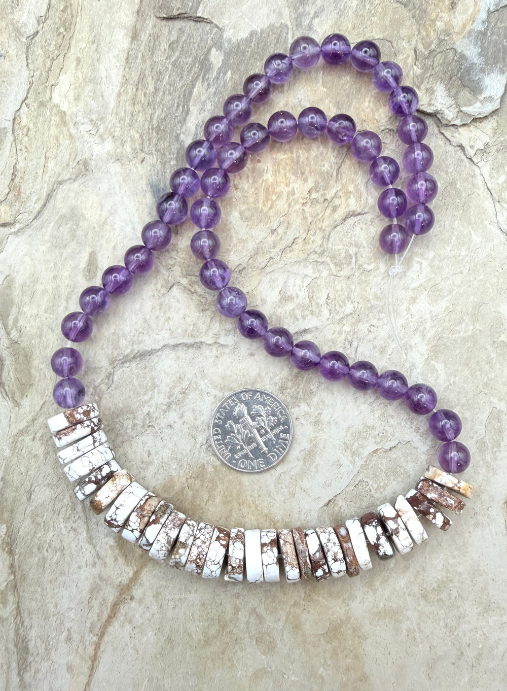 FRIDAY BARGAIN BUY Wild Horse and Amethyst Designer Strand