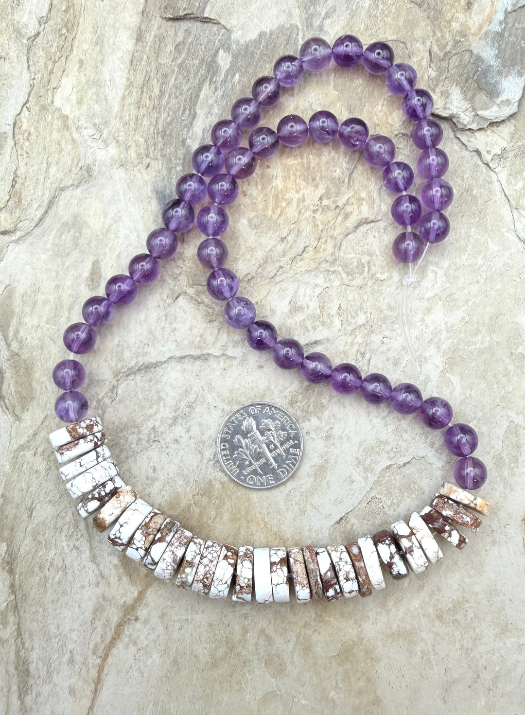 FRIDAY BARGAIN BUY Wild Horse and Amethyst Designer Strand