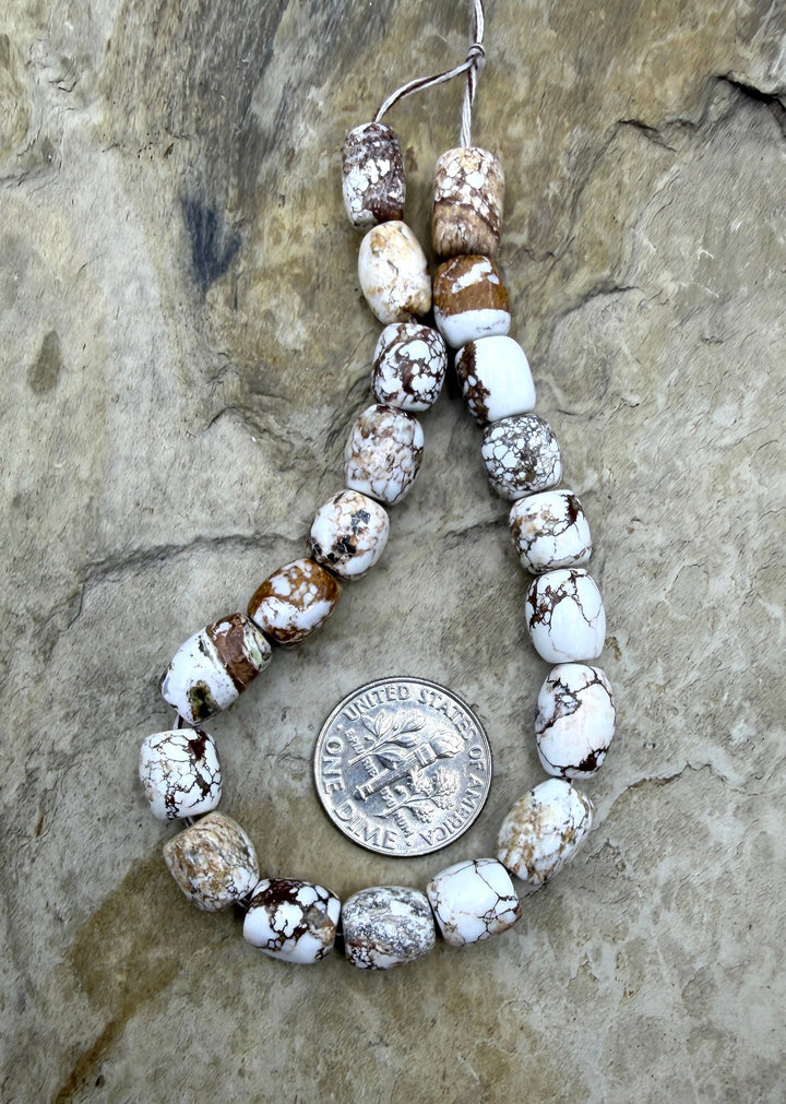 FRIDAY BARGAIN BUY Wild Horse Barrel Beads 7x9mm 7 Inch