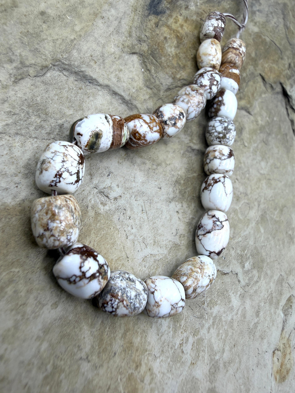 FRIDAY BARGAIN BUY Wild Horse Barrel Beads 7x9mm 7 Inch
