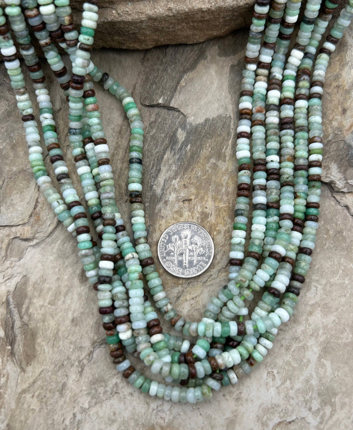 FRIDAY BARGAIN Chrysoprase 4mm Smooth Rondelle Beads ONE 16