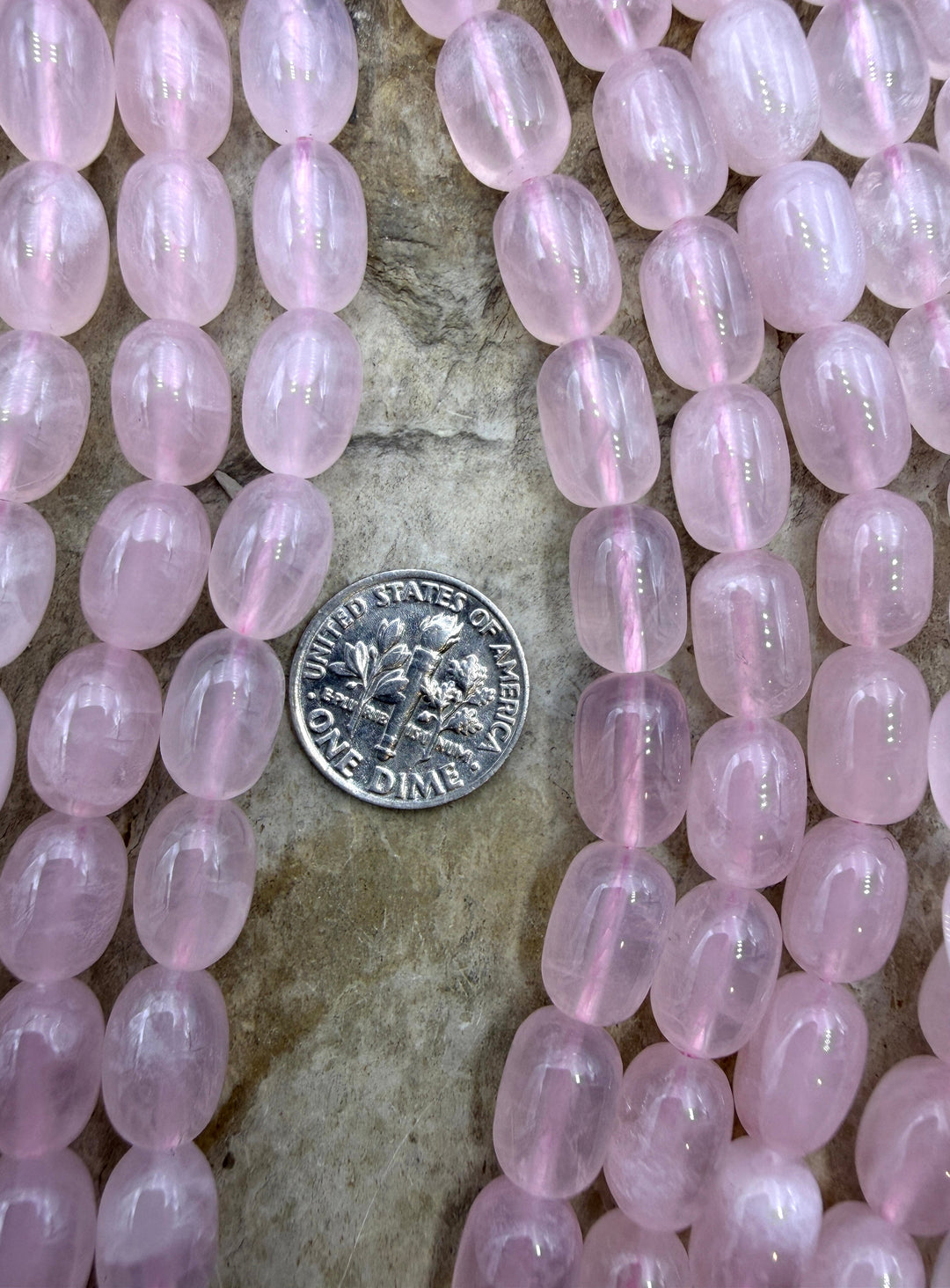 FRIDAY BARGAIN Closeout Rose Quartz 8x12mm Rounded Barrel