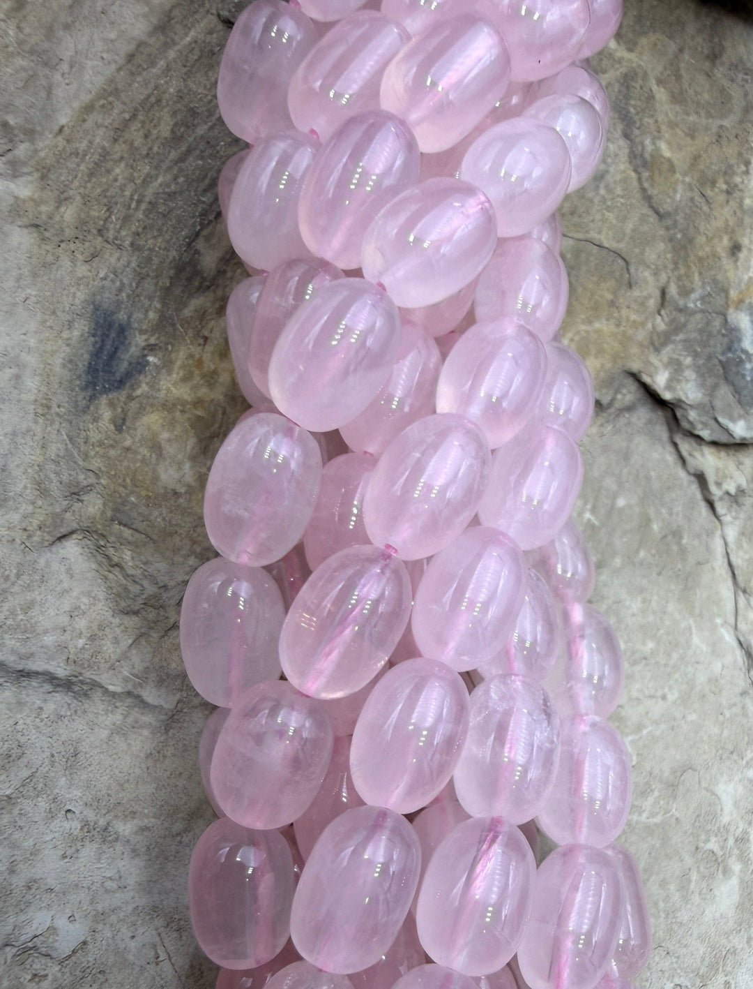 FRIDAY BARGAIN Closeout Rose Quartz 8x12mm Rounded Barrel