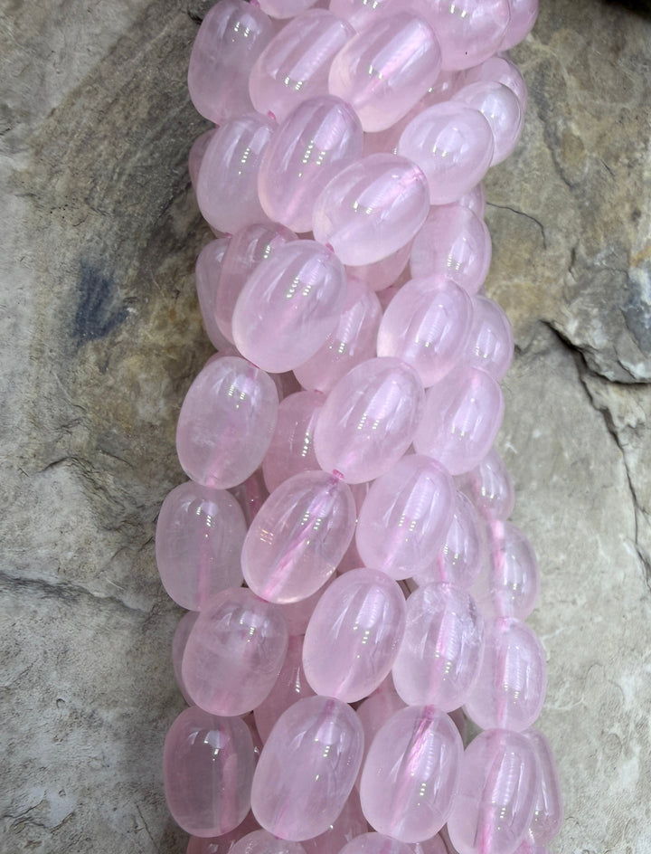 FRIDAY BARGAIN Closeout Rose Quartz 8x12mm Rounded Barrel