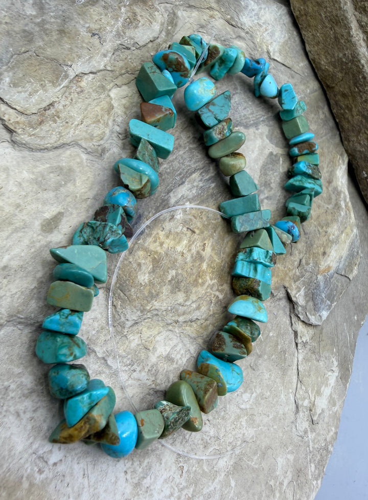 FRIDAY BARGAIN Genuine Turquoise Chip Bead Strand 6-10mm