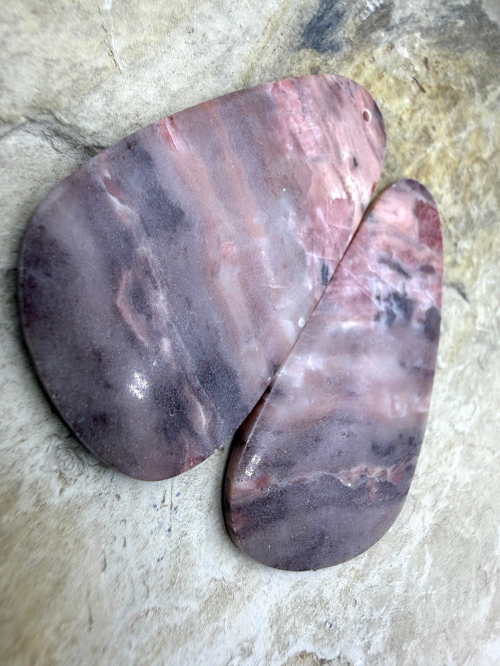FRIDAY BARGAIN GIANT Pink Stromatolite Earring Slab Bead