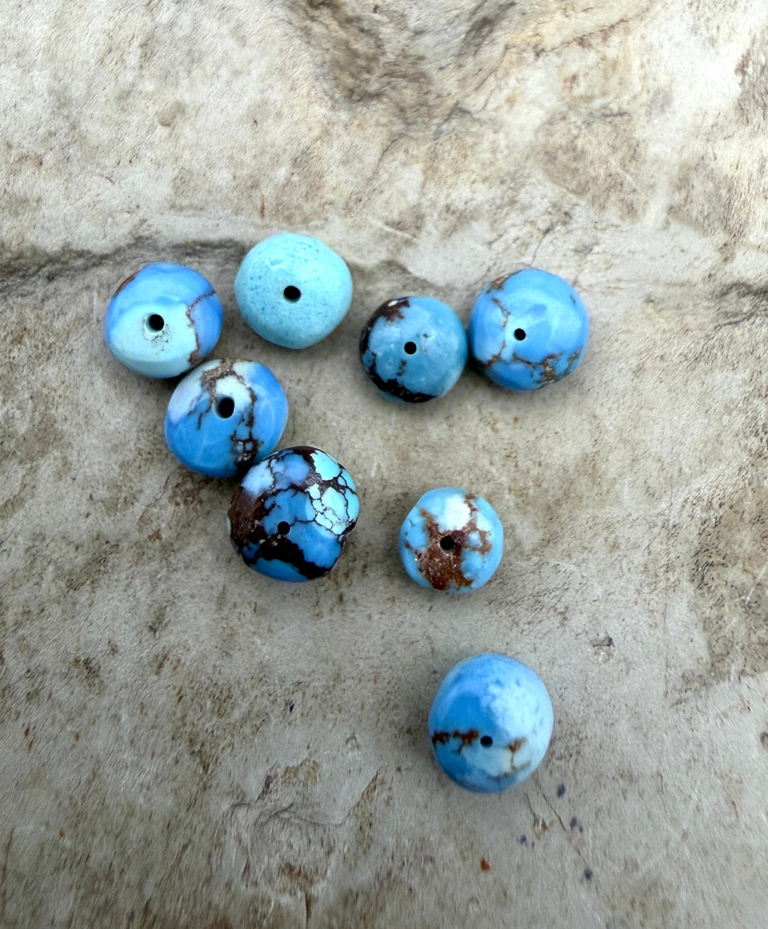FRIDAY BARGAIN Golden Hills Turquoise Rondelle Beads