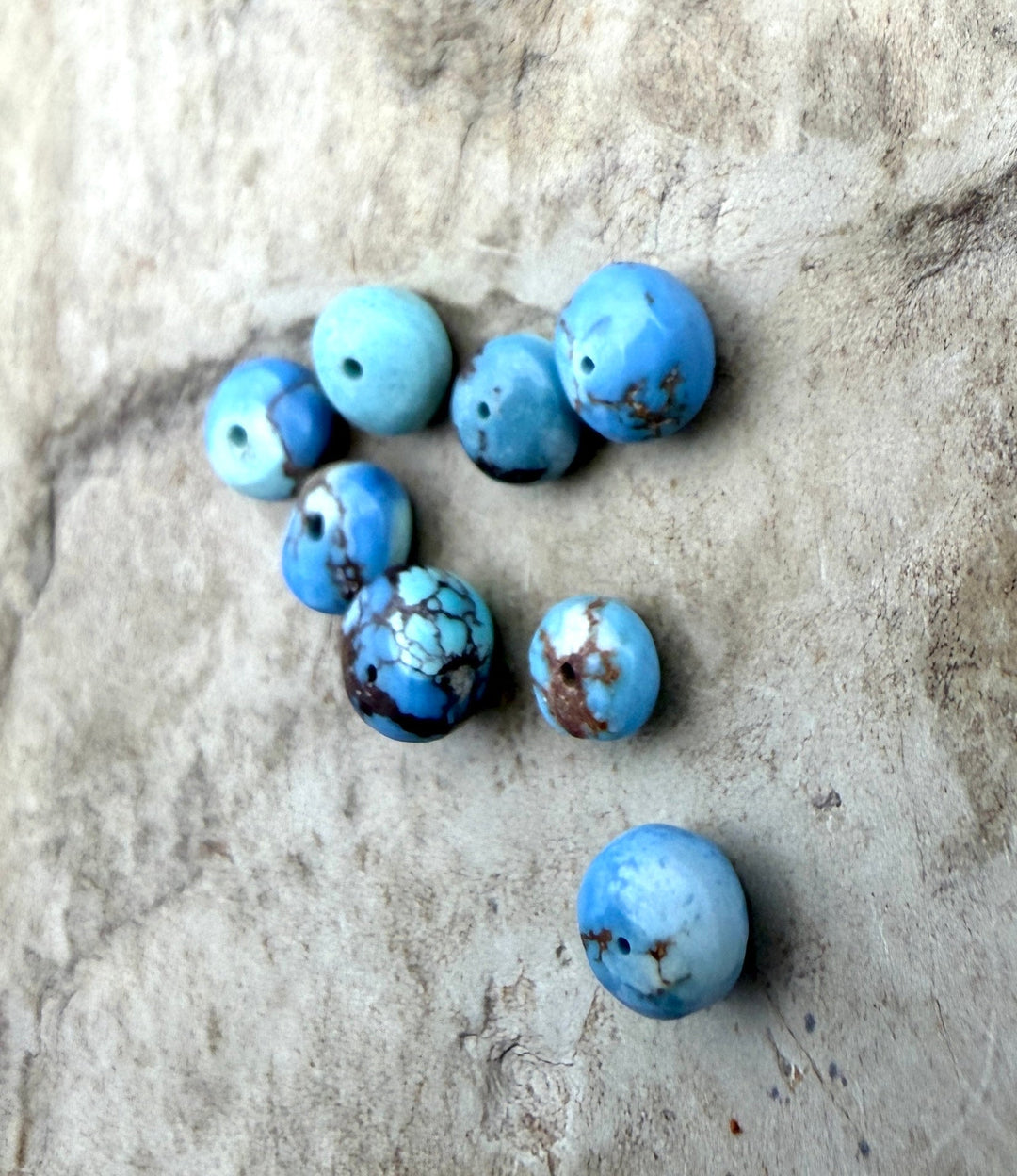 FRIDAY BARGAIN Golden Hills Turquoise Rondelle Beads