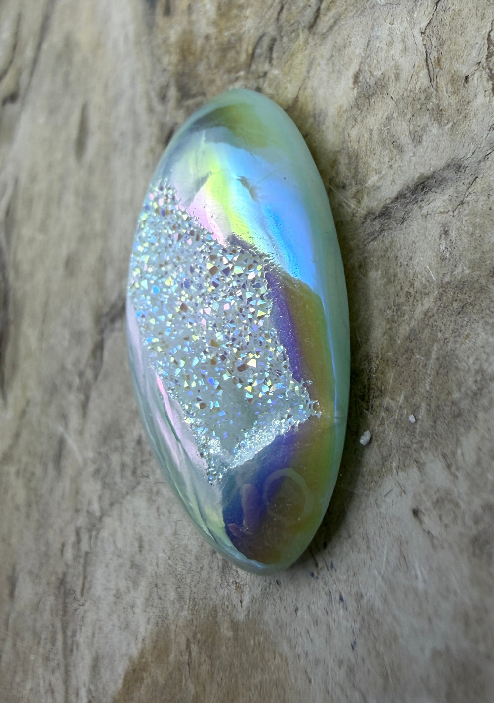 FRIDAY BARGAIN High End Silicone Coated Oval Druzy Cabochon
