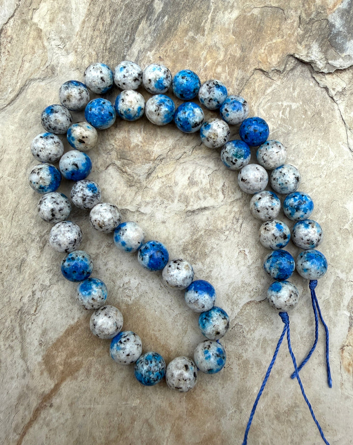 FRIDAY BARGAIN K2 Blue Jasper (Color Enhanced) 8mm Round