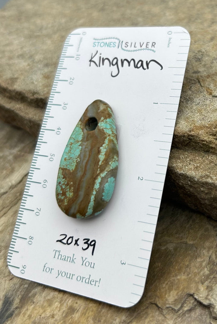 FRIDAY BARGAIN Kingman Focal Pendant Bead 20x39mm