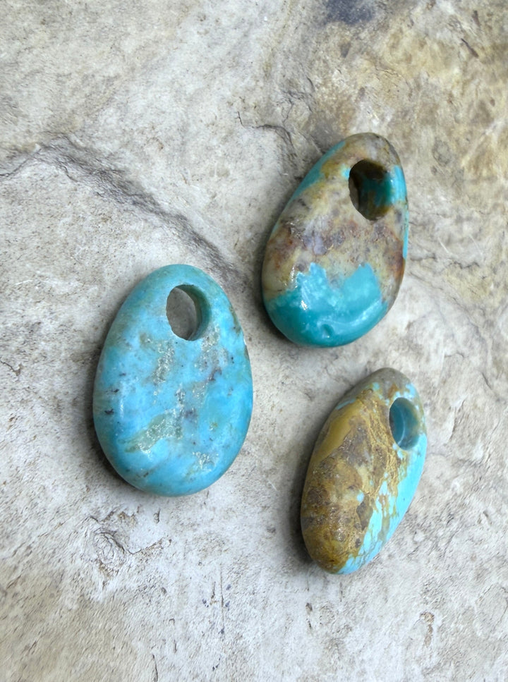 FRIDAY BARGAIN Kingman LOT of 3 Turquoise (Arizona) (Large