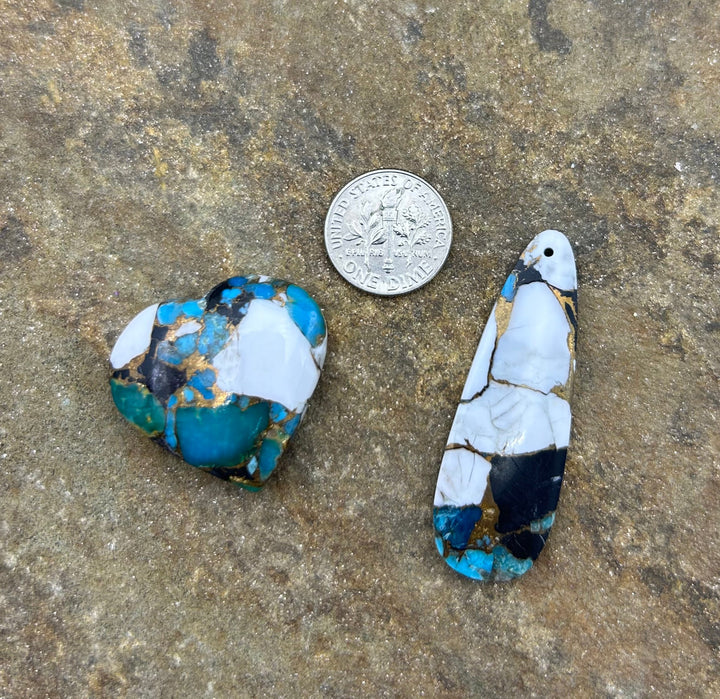 FRIDAY BARGAIN Kingman Turquoise and White Buffalo