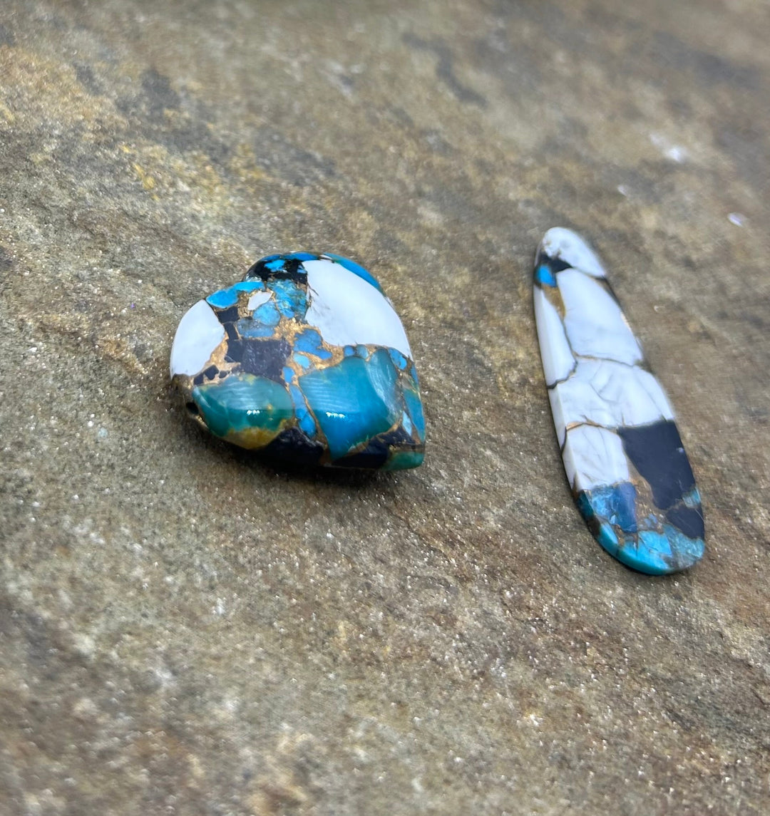 FRIDAY BARGAIN Kingman Turquoise and White Buffalo