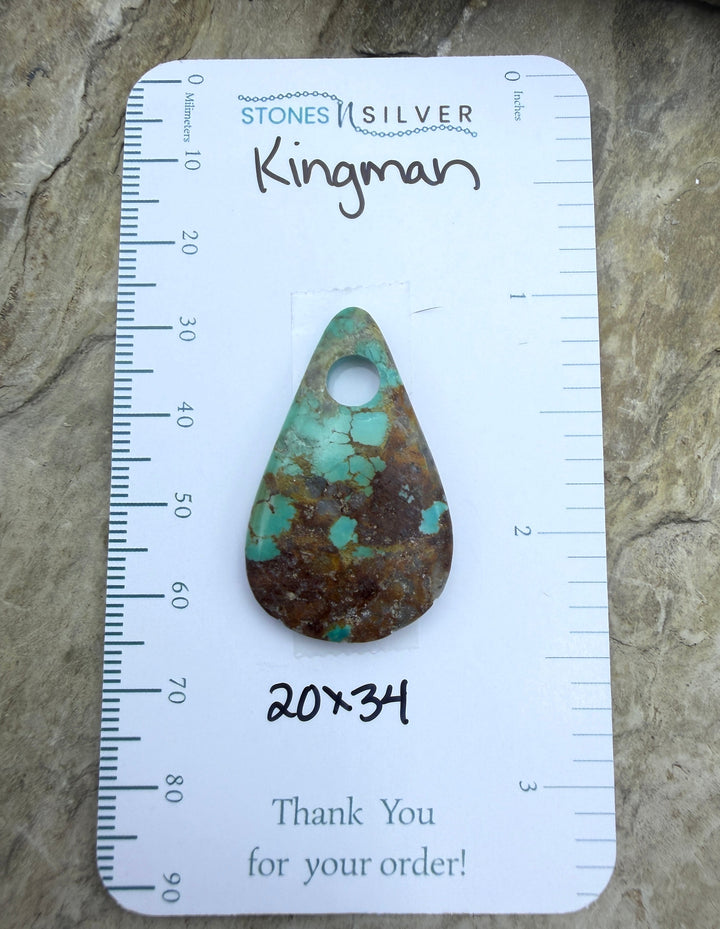 FRIDAY BARGAIN Kingman Turquoise (Arizona) (Large Hole)