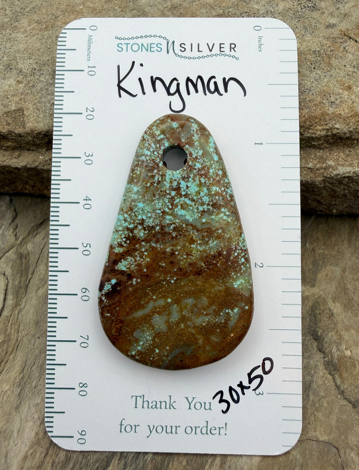 Friday Bargain Kingman Turquoise (Arizona) Large Hole Focal