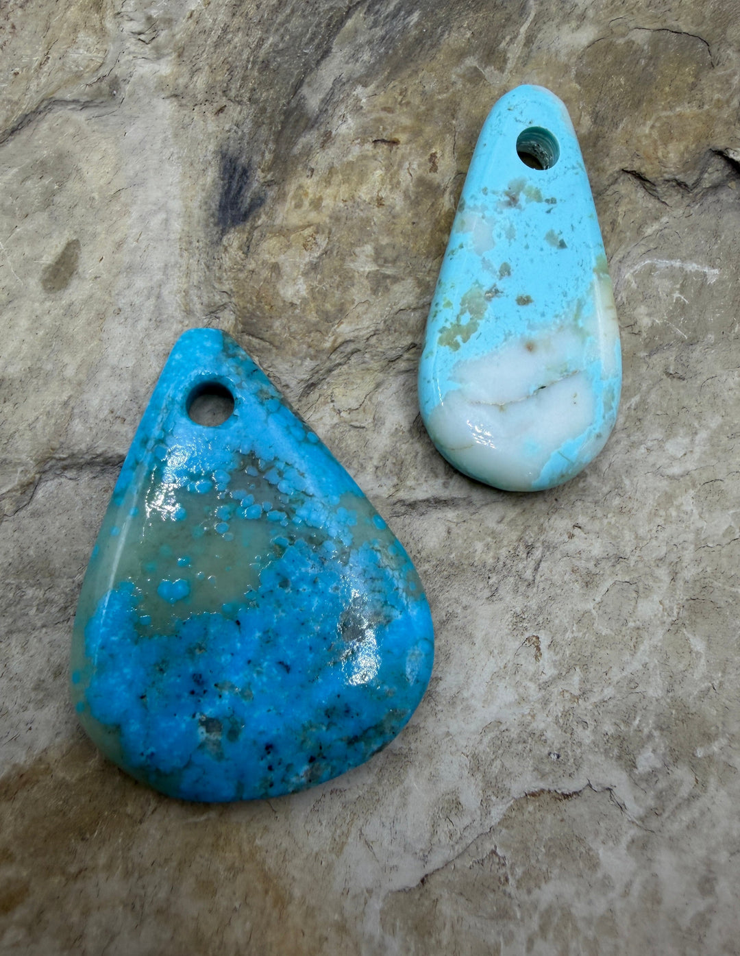 Friday Bargain Kingman Turquoise (Arizona) LOT of 2 BIG