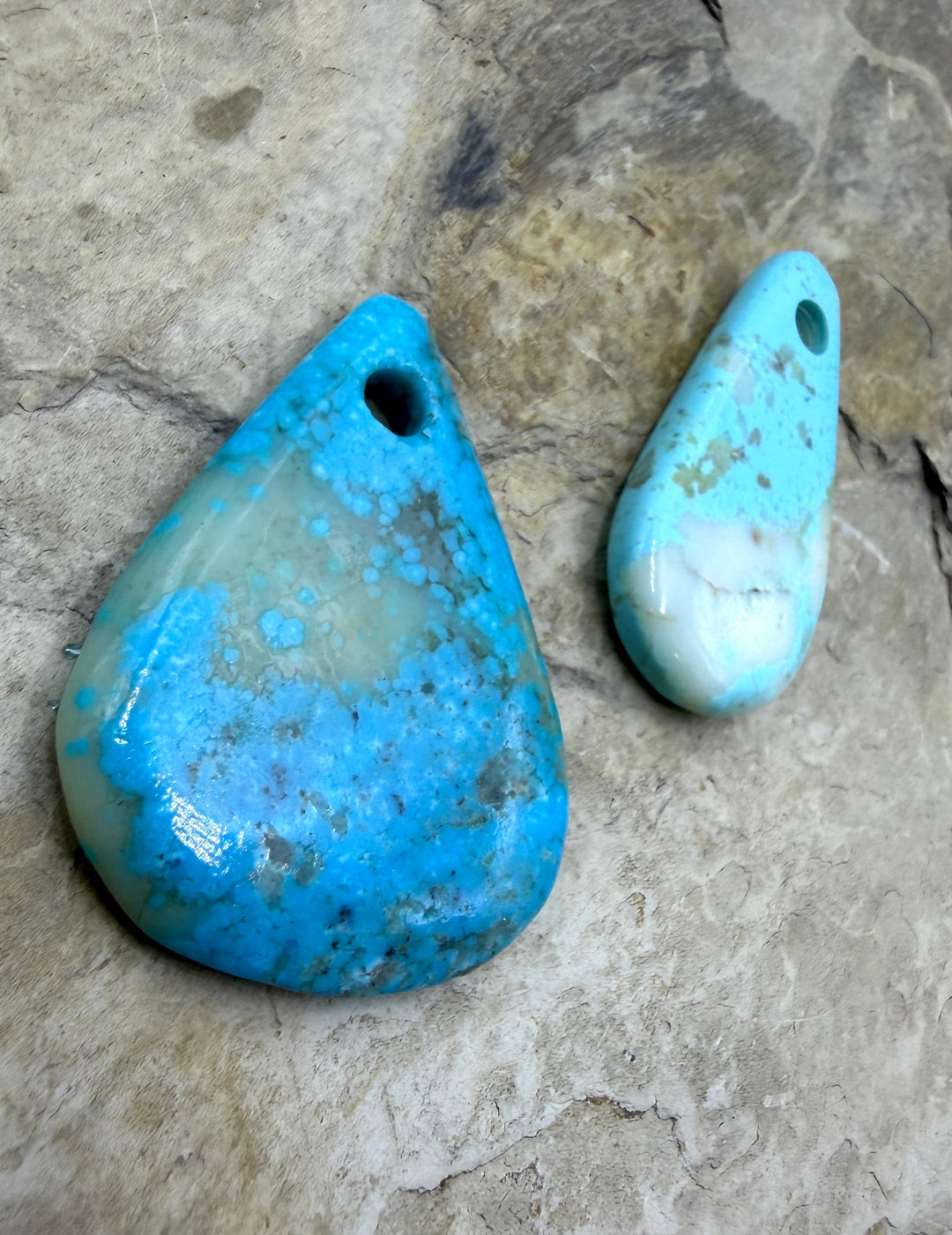 Friday Bargain Kingman Turquoise (Arizona) LOT of 2 BIG