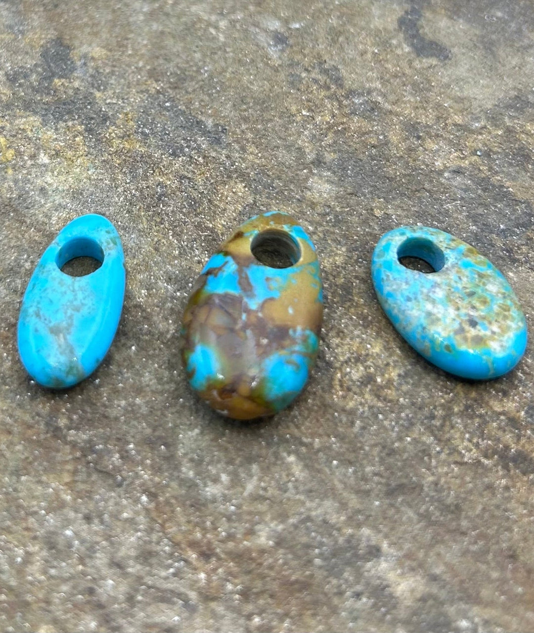 FRIDAY BARGAIN Kingman Turquoise (Arizona) LOT of 3 Large