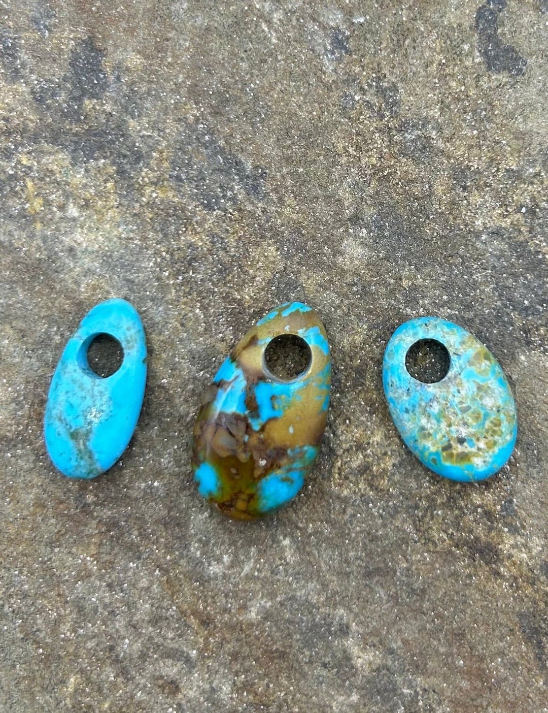 FRIDAY BARGAIN Kingman Turquoise (Arizona) LOT of 3 Large