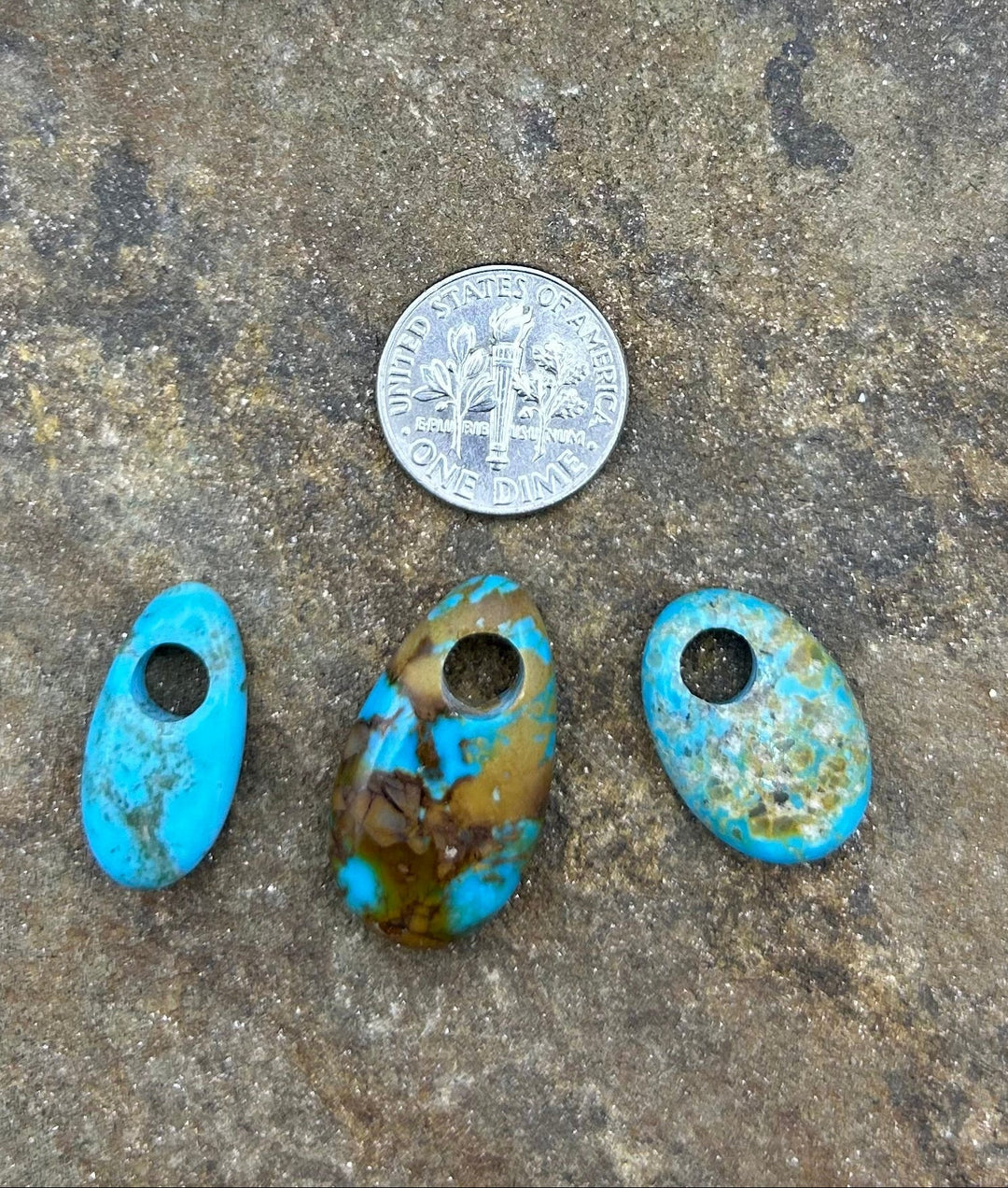 FRIDAY BARGAIN Kingman Turquoise (Arizona) LOT of 3 Large