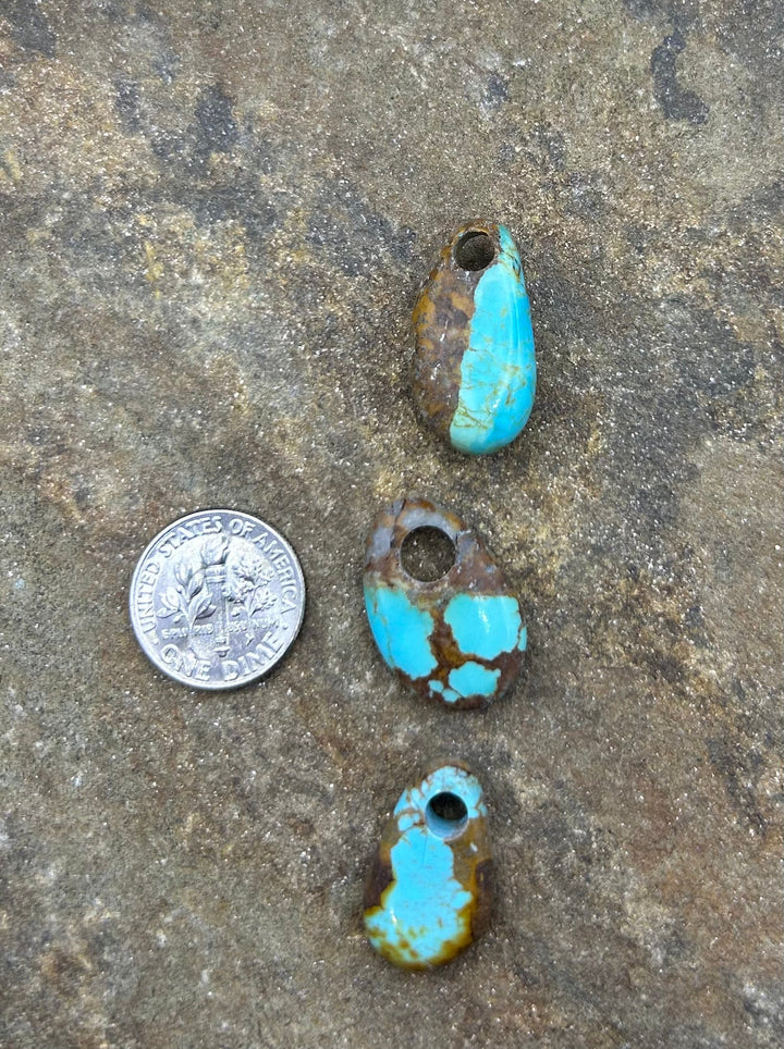 FRIDAY BARGAIN Kingman Turquoise (Arizona) LOT of 3 Large