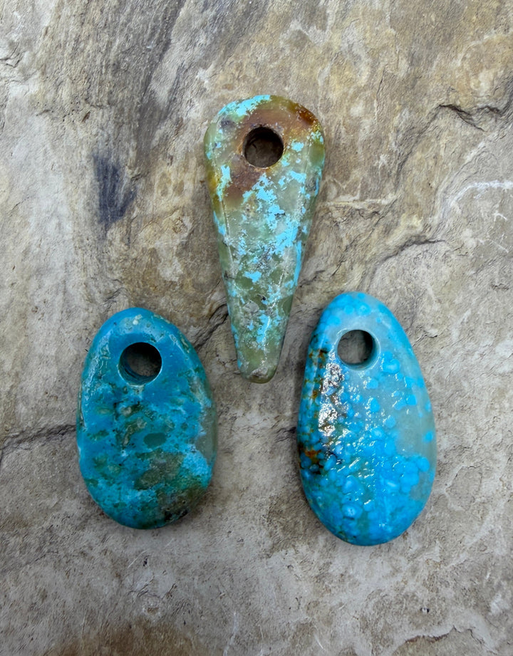 Friday Bargain Kingman Turquoise (Arizona) LOT of 3 Large