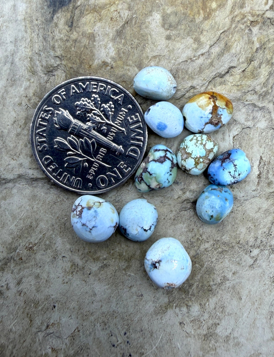 FRIDAY BARGAIN LOT OF 10 RARE Golden Hills Turquoise