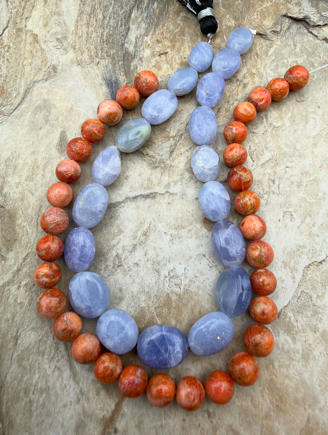 FRIDAY BARGAIN LOT of 2 Bead Strands Apple Coral