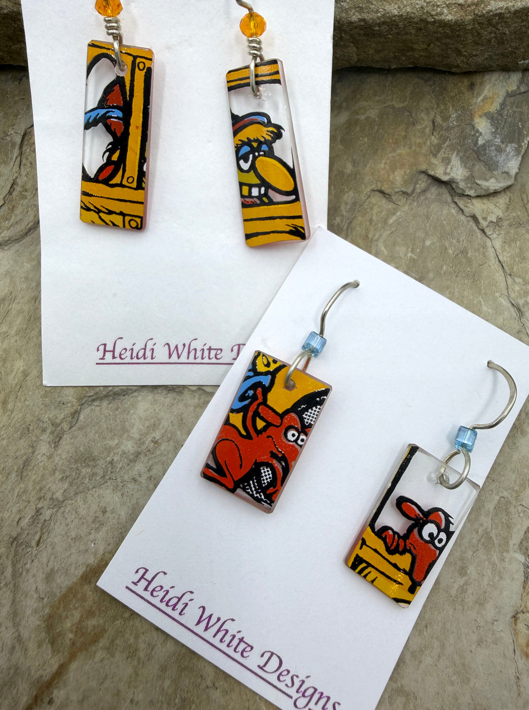 FRIDAY BARGAIN LOT of 2 Pair of HWD Earrings made